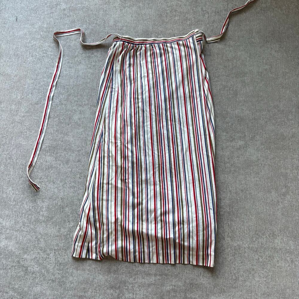 Rodier Paris Striped Midi Wrap Skirt - Picture 3 of 4